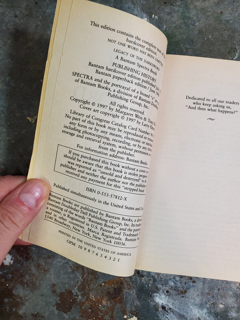 Legacy Of The Darksword - Margaret Weis & Tracy Hickman