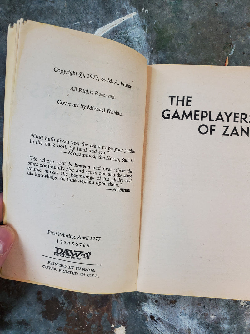 The Gameplayers Of Zan - M. A. Foster