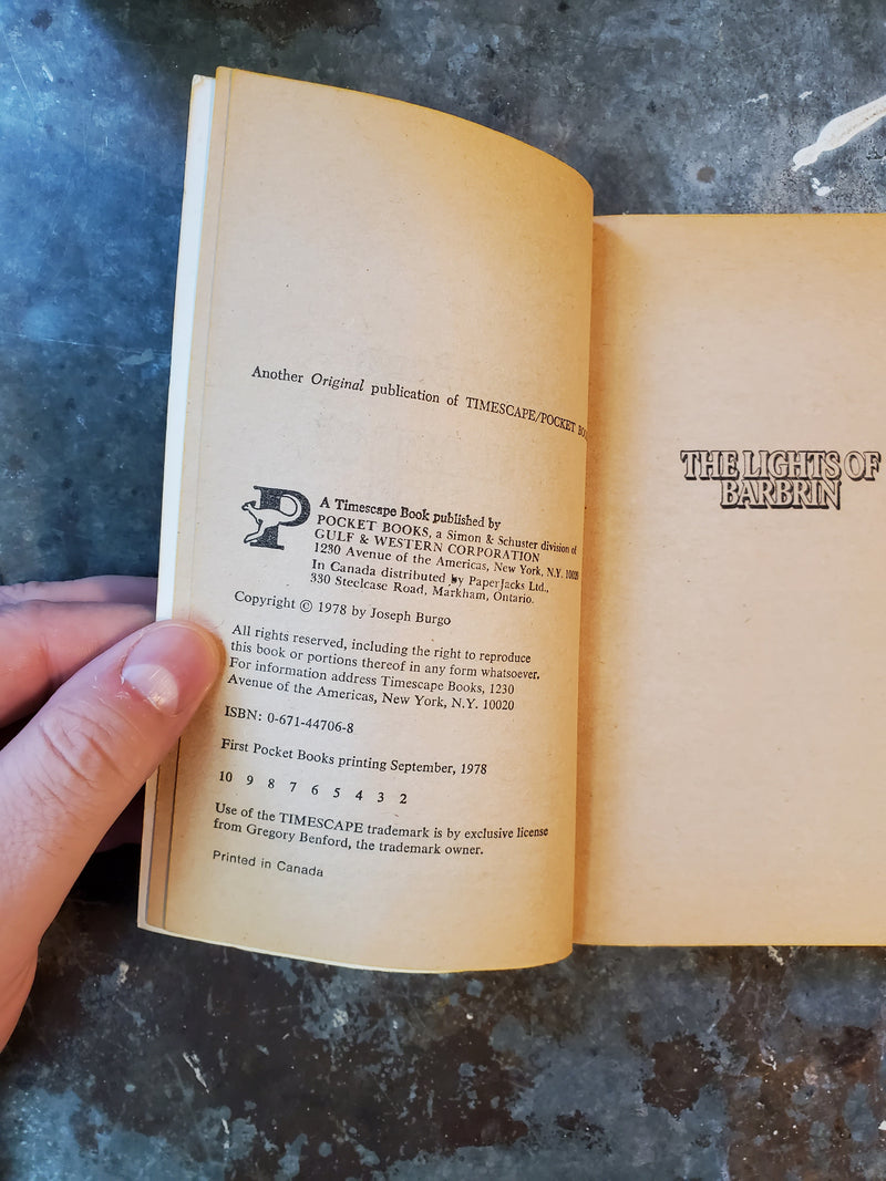 The Lights Of Barbrin - Joseph Burgo