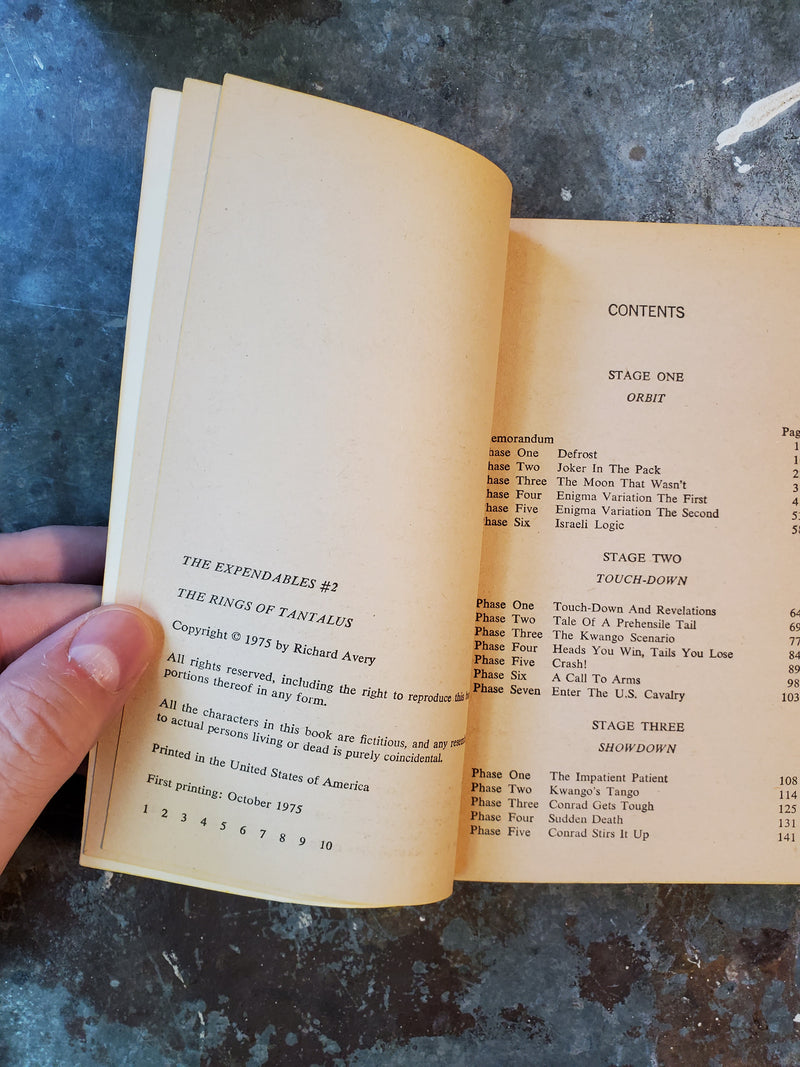 The Expendables 2: The Rings Of Tantalus - Richard Avery