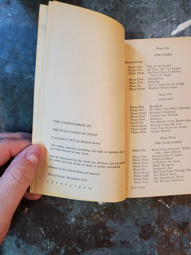 The Expendables 3: The War Games Of Zelos - Richard Avery