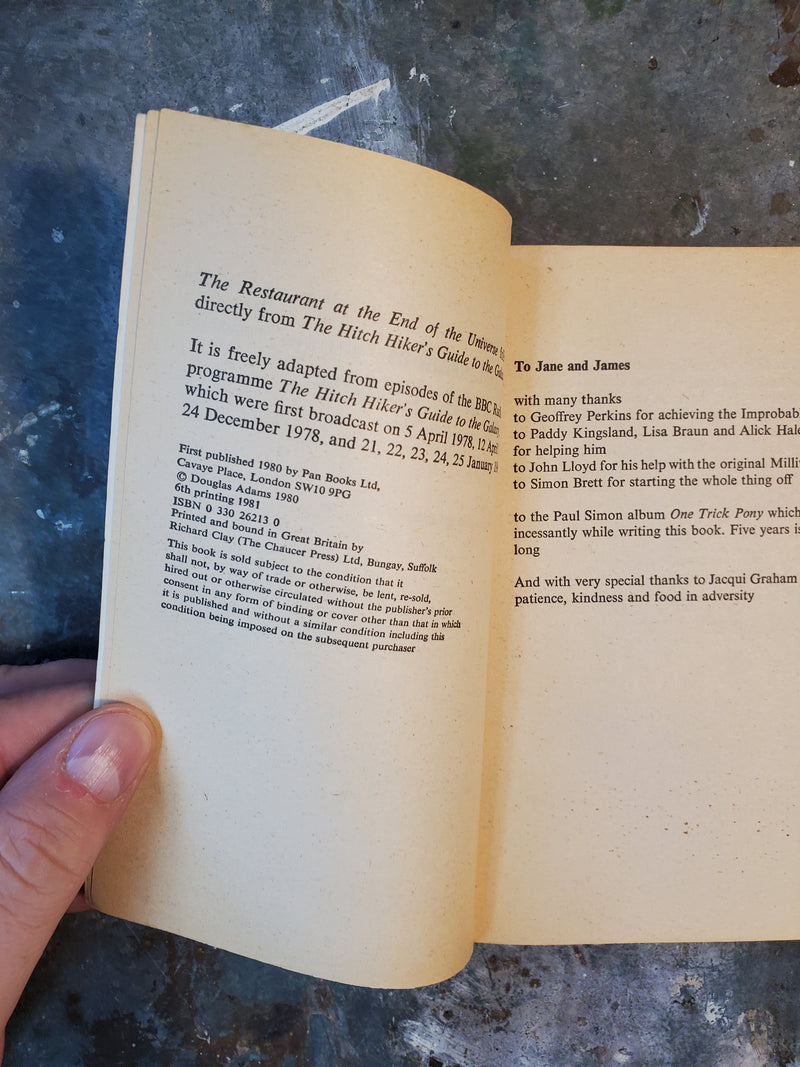 The Restaurant At The End Of The Universe - Douglas Adams