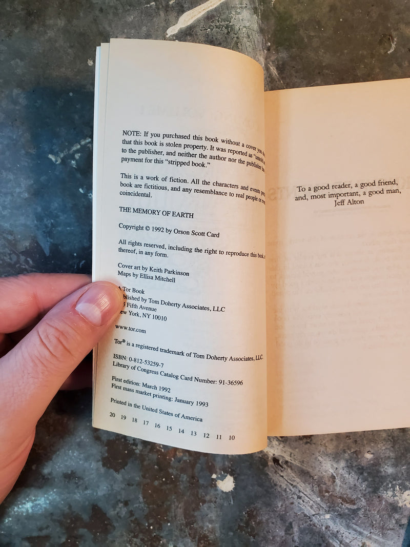 The Memory Of Earth: Homecoming Vol 1 - Orson Scott Card