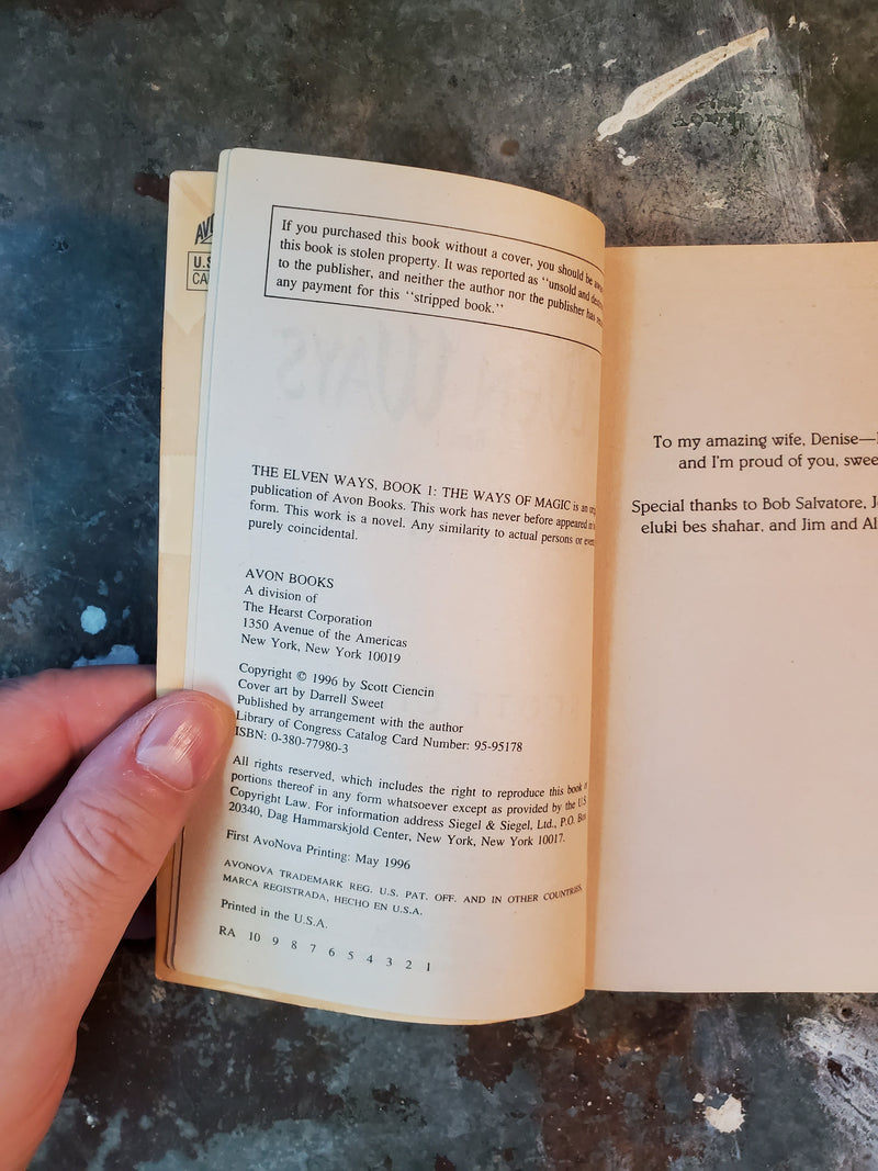 The Elven Ways: Book 1 The Ways Of Magic - Scott Ciencin