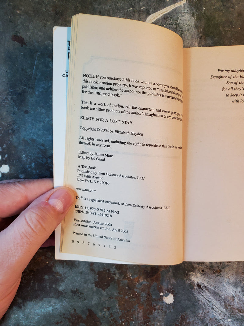 Elegy For A Lost Star - Elizabeth Haydon