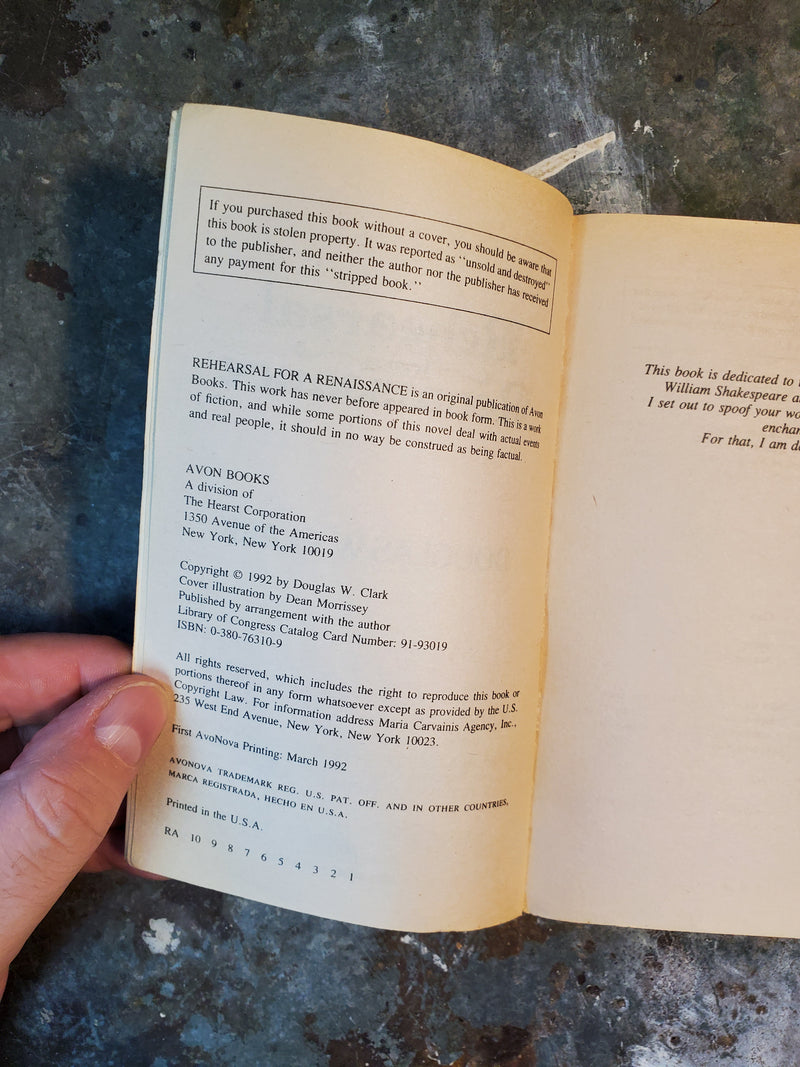 Rehearsal For A Renaissance - Douglas W. Clark