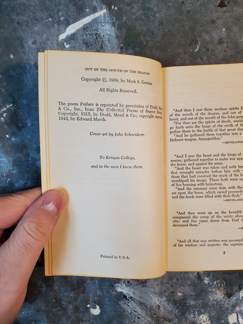 Out Of The Mouth Of The Dragon - Mark S. Geston