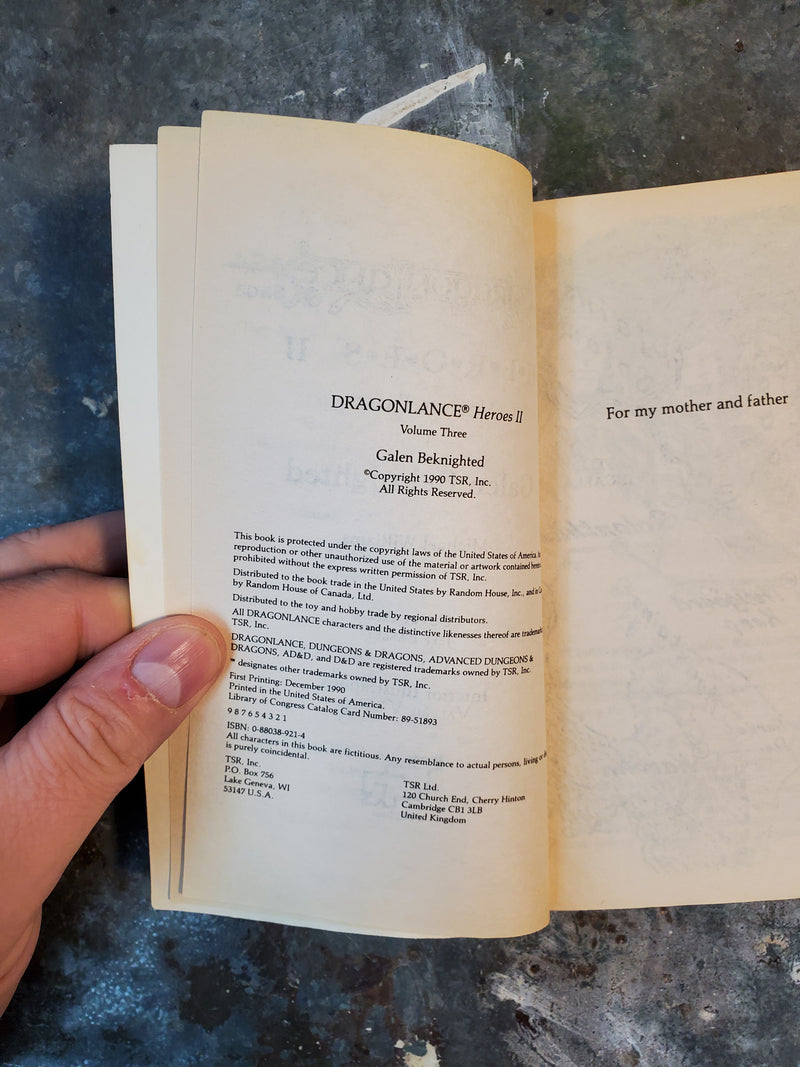 DragonLance Heroes II Volume Three: Galen Beknighted - Michael Williams