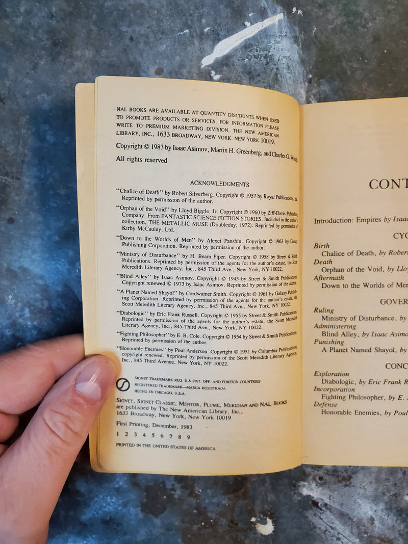 Isaac Asimov's Wonderful World Of Science Fiction 1: Intergalactic Empires - Isaac Asimov, Martin H. Greenberg & Charles G. Waugh