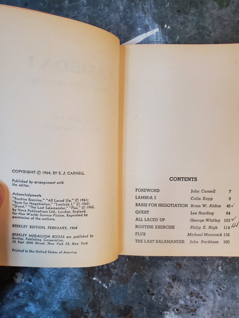 Lambda I: And Other Stories - John Carnell (editor)