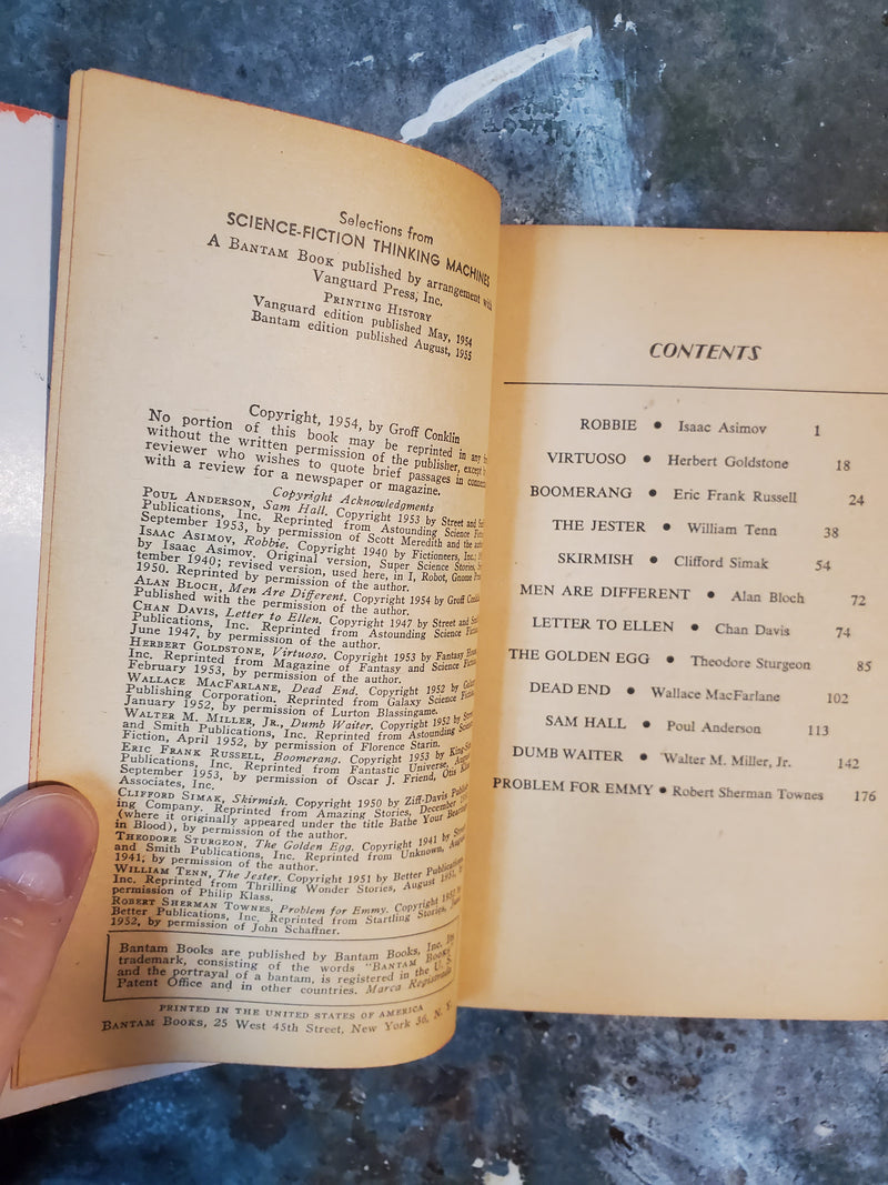 Science Fiction Thinking Machines - Groff Conklin (editor)
