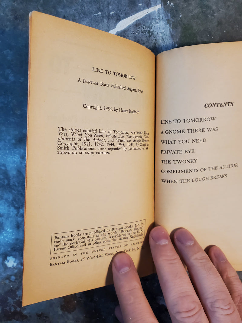 Line To Tomorrow - Lewis Padgett (Henry Kuttner)