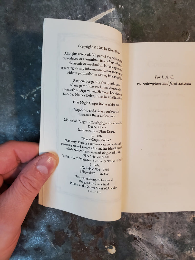 Deep Wizardry - Diane Duane