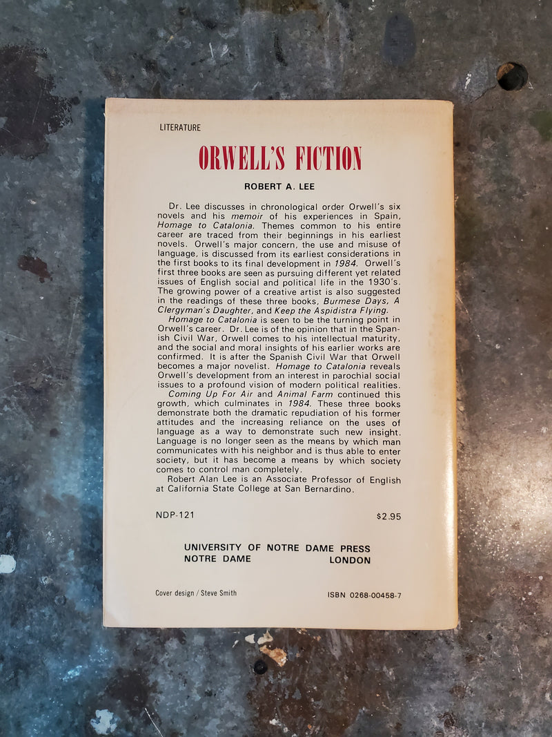 Orwell's Fiction - George Orwell