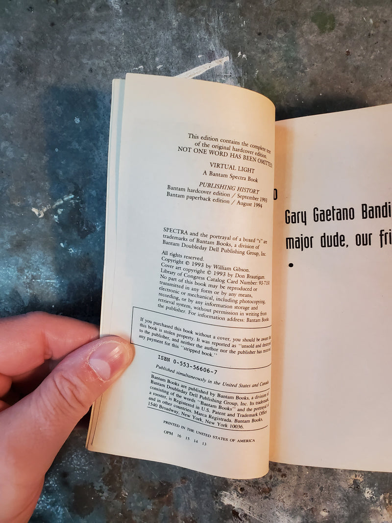 Virtual Light - WIlliam Gibson