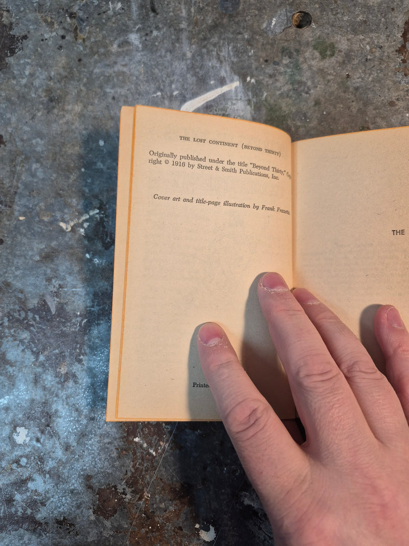 The Lost Continent - Edgar Rice Burroughs