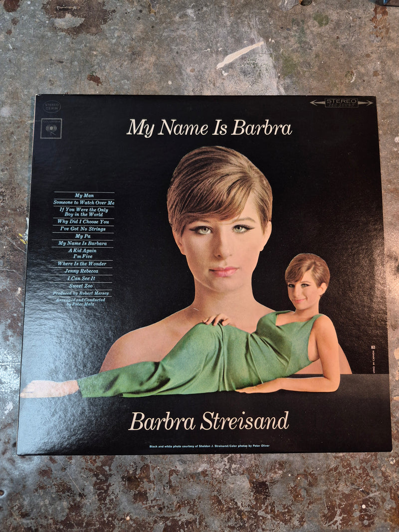 My Name Is Barbra - Barbra Streisand LP 1965 VG+/VG+