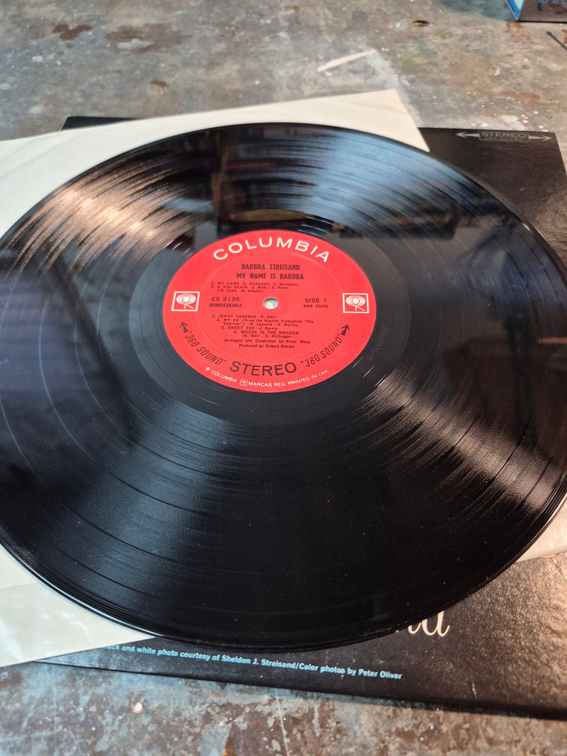 My Name Is Barbra - Barbra Streisand LP 1965 VG+/VG+