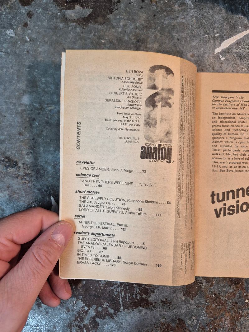 Analog - April to July 1977 After The Festival George R. R. Martin (4 issues)