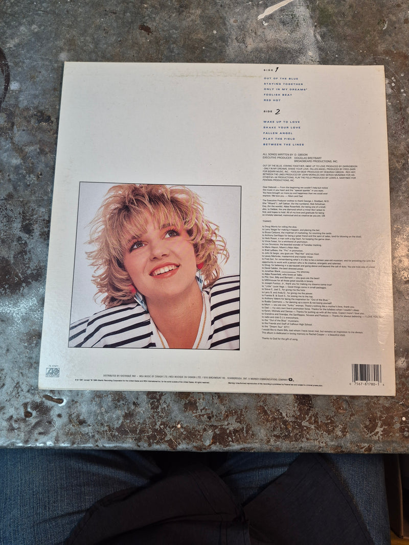 Out Of The Blue - Debbie Gibson LP 1987 VG+/VG