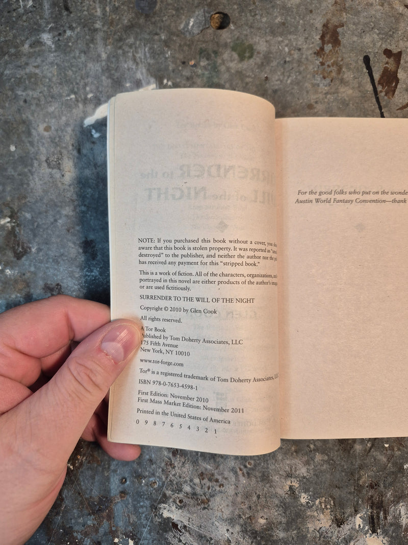 Surrender To The Will Of The Night - Glen Cook