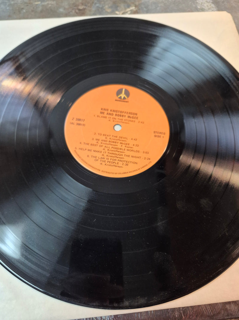 Me And Bobby McGee - Kris Kristofferson 1971 Monument/CBS Z30817 NM/VG+