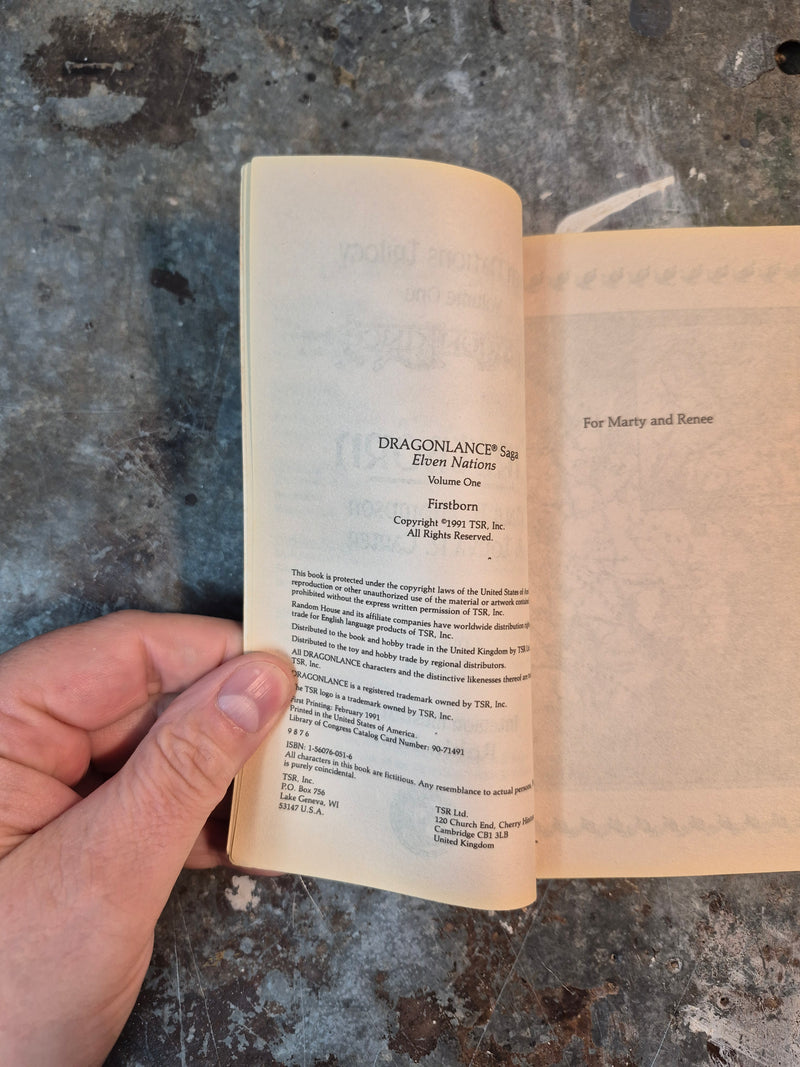 The Elven Nations Trilogy Volume One: Firstborn - Paul B. Thompson & Tonya R. Carter