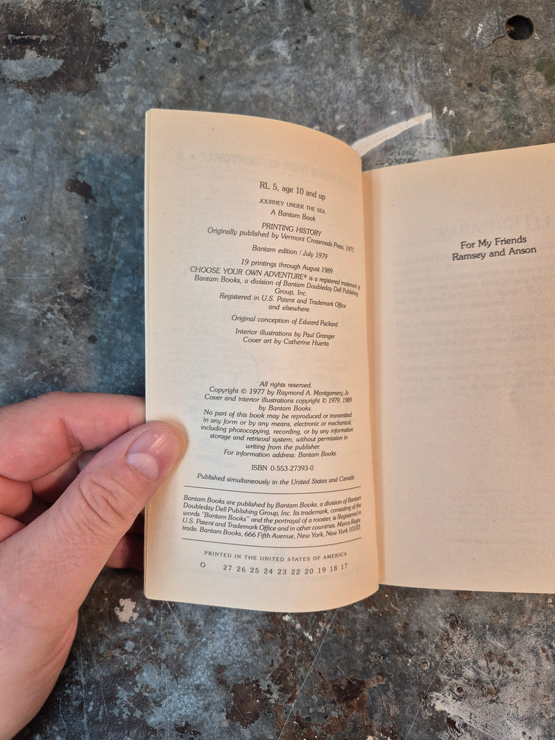 Choose Your Own Adventure 2: Journey Under The Sea - R. A. Montgomery