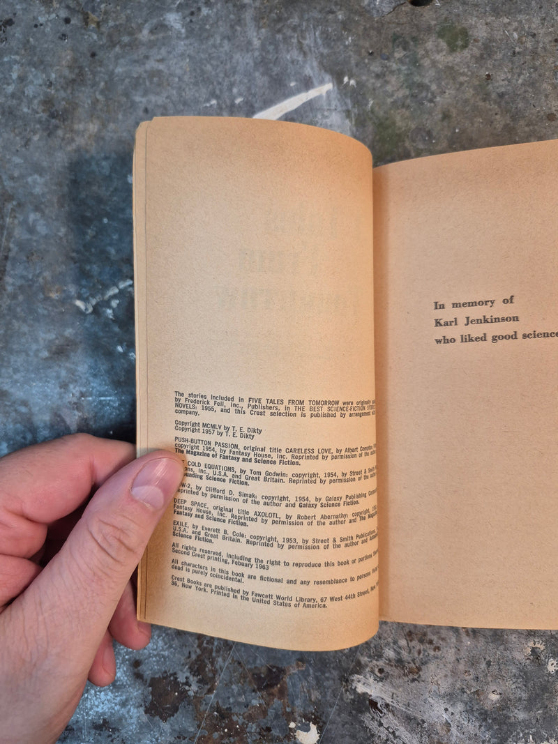 5 Tales From Tomorrow - T. E. Dikty