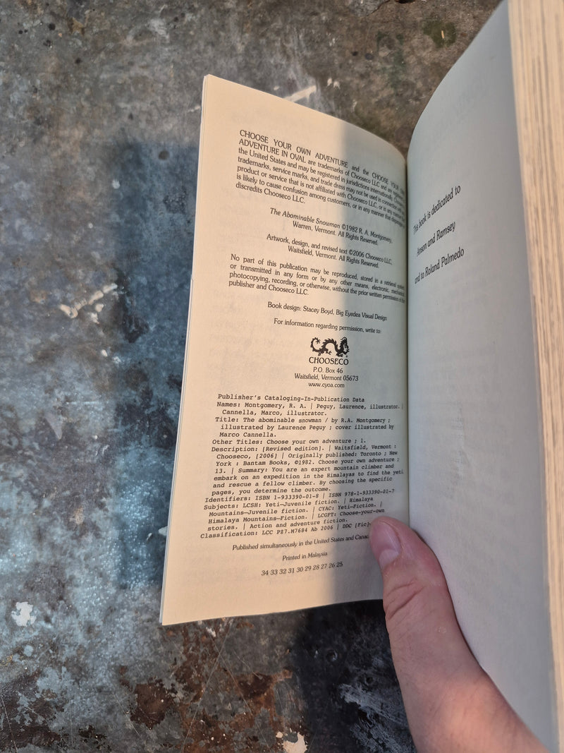 Choose Your Own Adventure 1: The Abominable Snowman - R. A. Montgomery