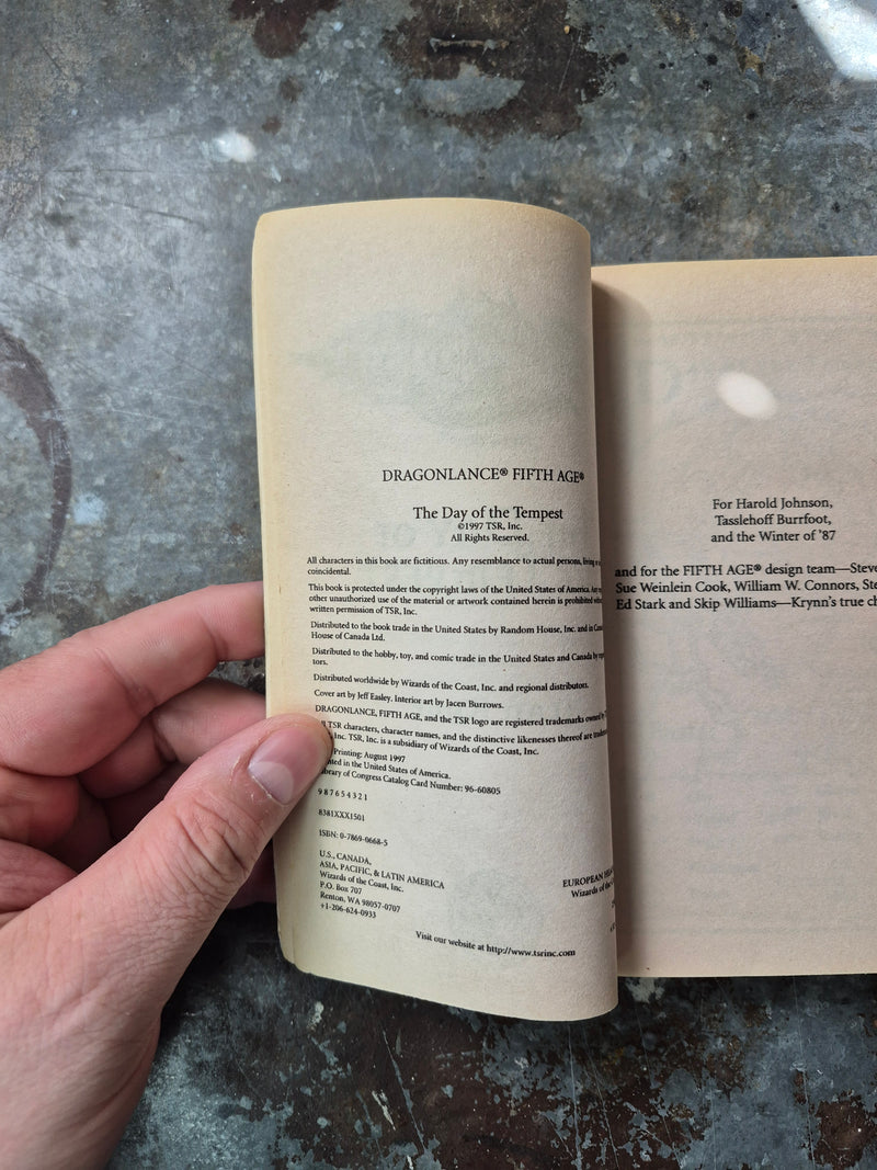 DragonLance Fifth Age: The Day Of The Tempest - Jean Rabe