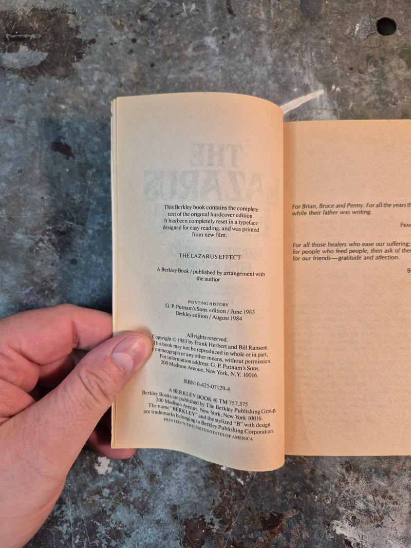 The Lazarus Effect - Frank Herbert & Bill Ransom