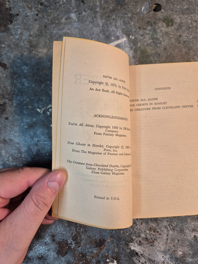 You're All Alone - Fritz Leiber