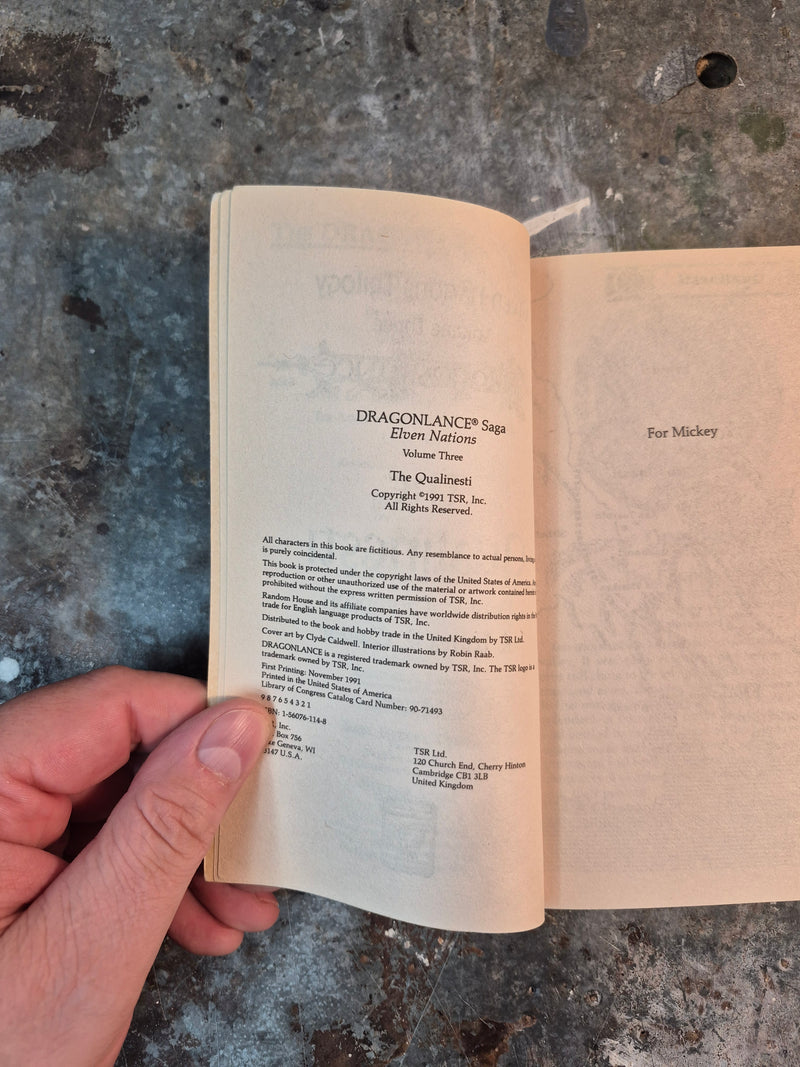 DragonLance The Elven Nations Trilogy Volume Three: The Qualinesti - Paul B. Thompson & Tonya R. Carter