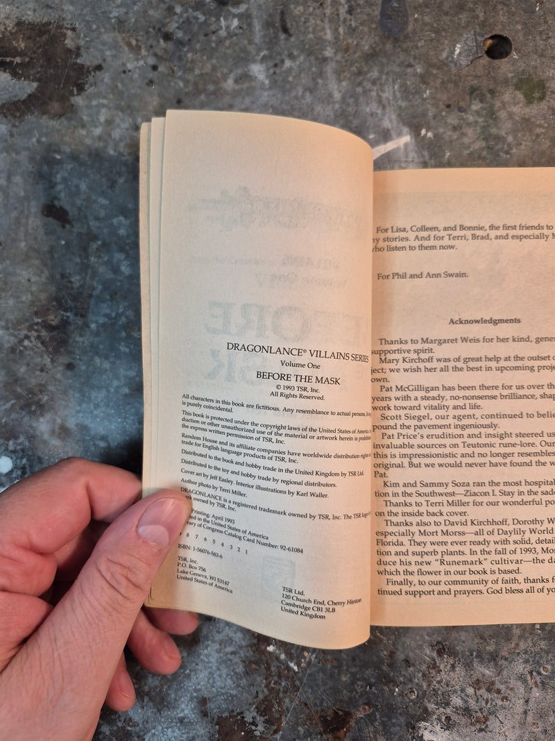 DragonLance Villains Series Volume I: Before The Mask - Michael & Teri Williams