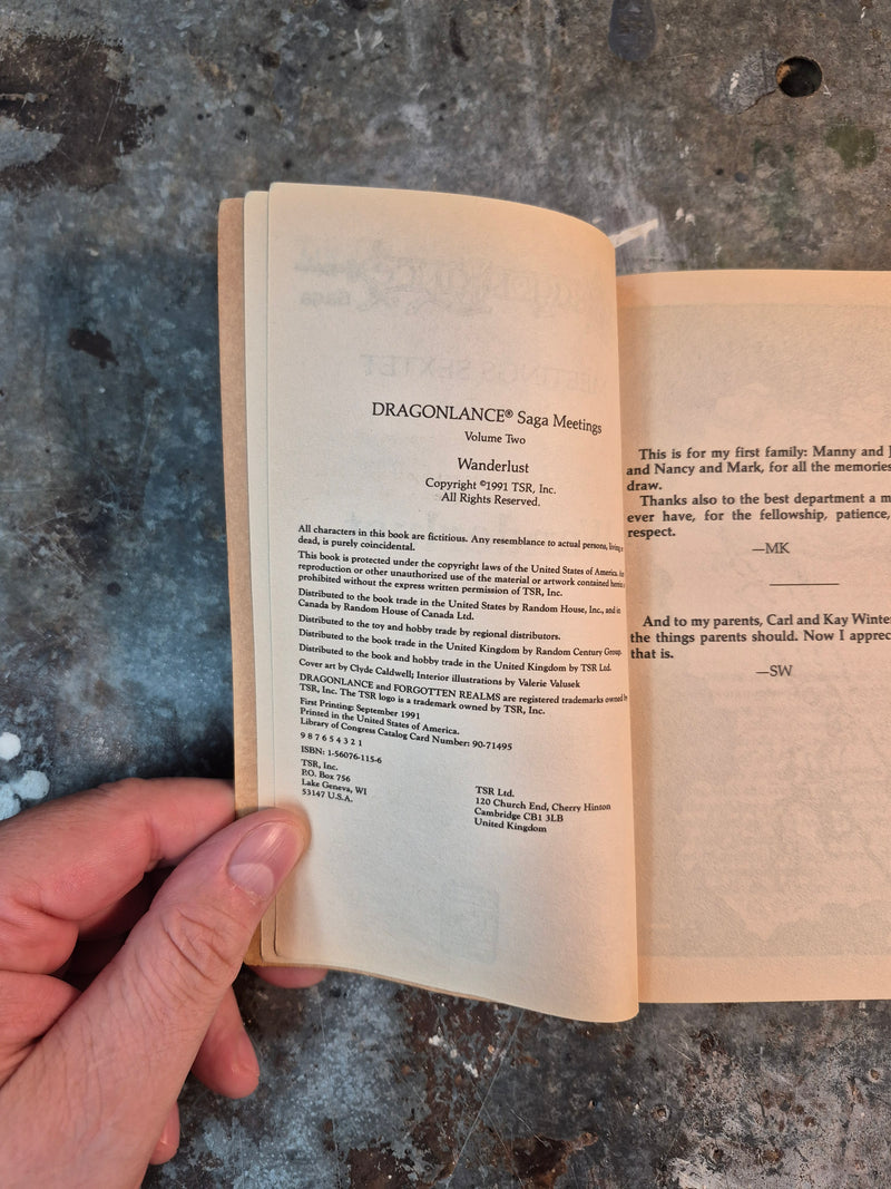 DragonLance The Meetings Sextet Volume Two: Wanderlust - Mary Kirchoff & Steve Winter