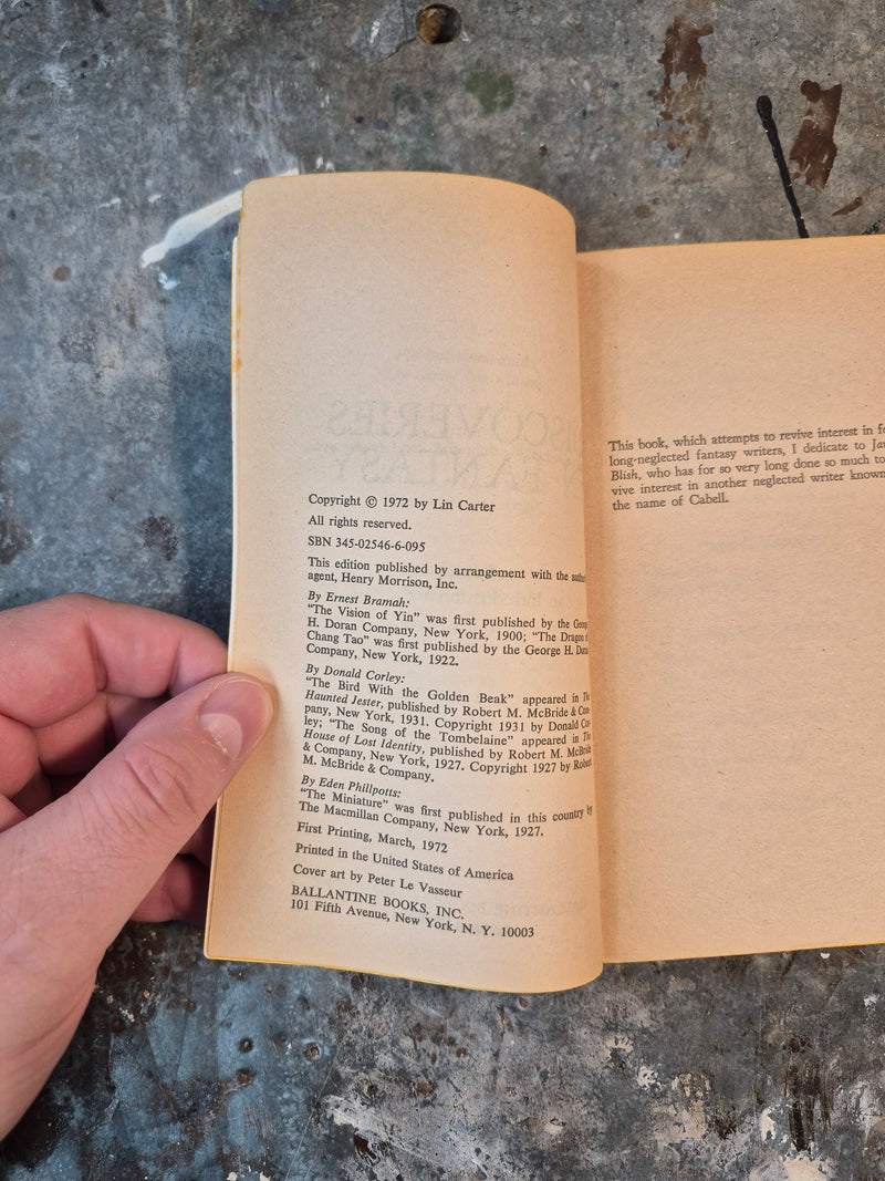 Discoveries In Fantasy - Lin Carter (editor)