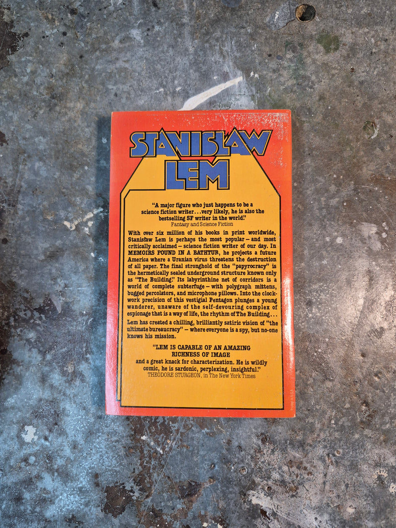 Memoirs Found In A Bathtub - Stanislaw Lem