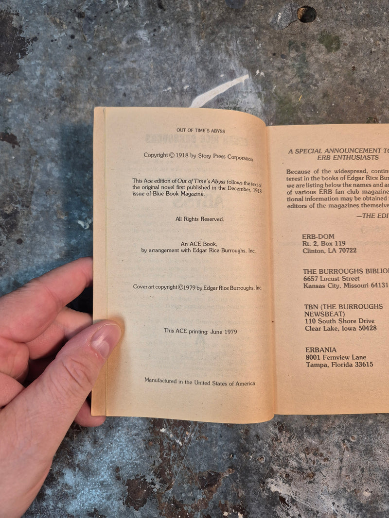 Out Of Time's Abyss - Edgar Rice Burroughs