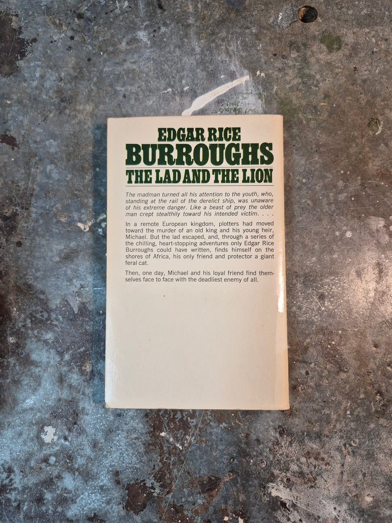 The Lad And The Lion - Edgar Rice Burroughs