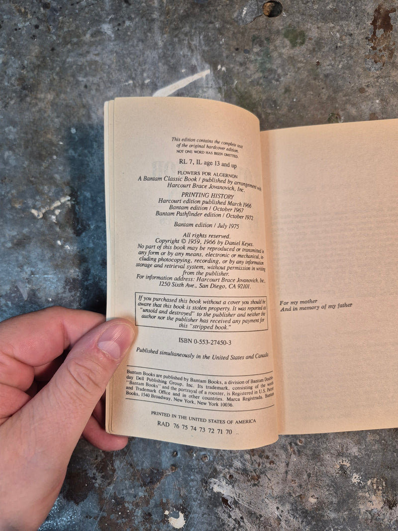 Flowers For Algernon - Daniel Keyes