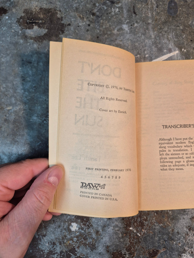 Don't Bite The Sun - Tanith Lee