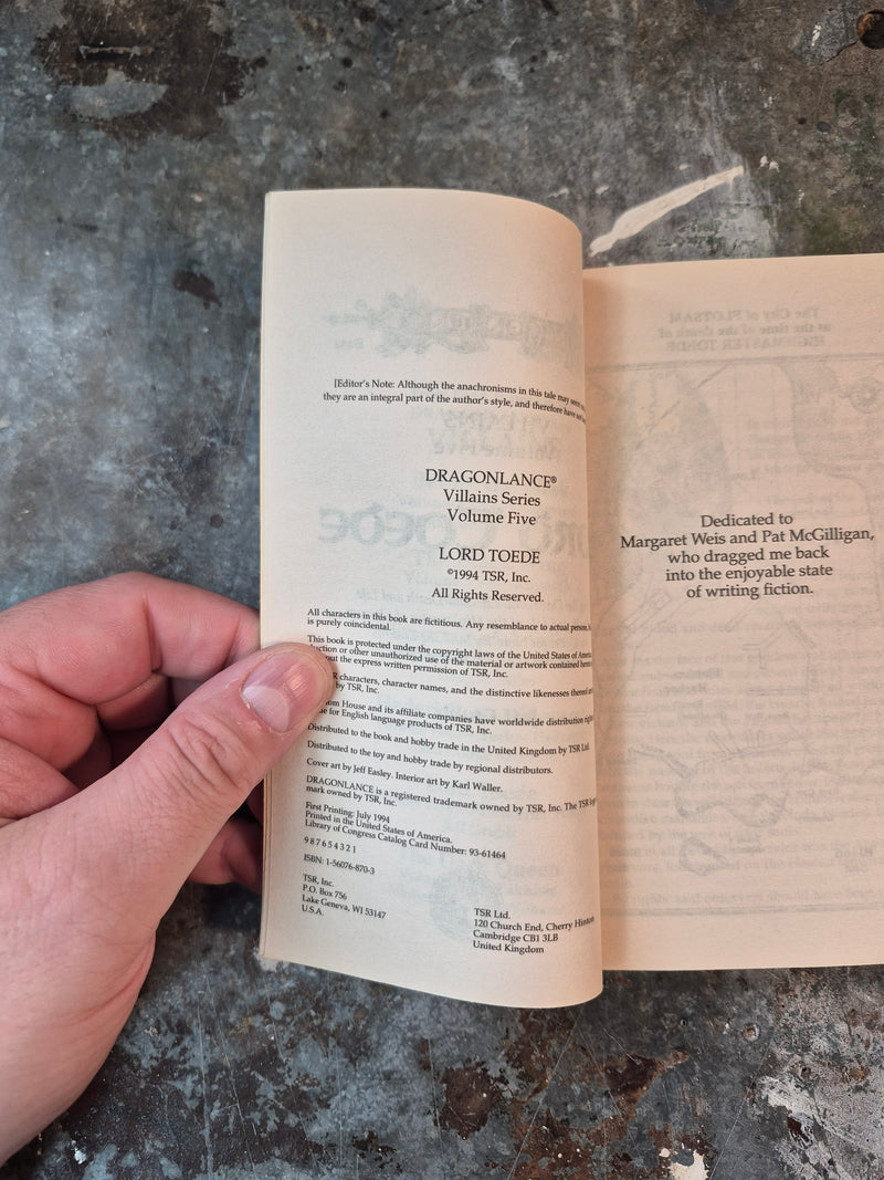 DragonLance Villains Series Volume V: Lord Toede - Jeff Grubb