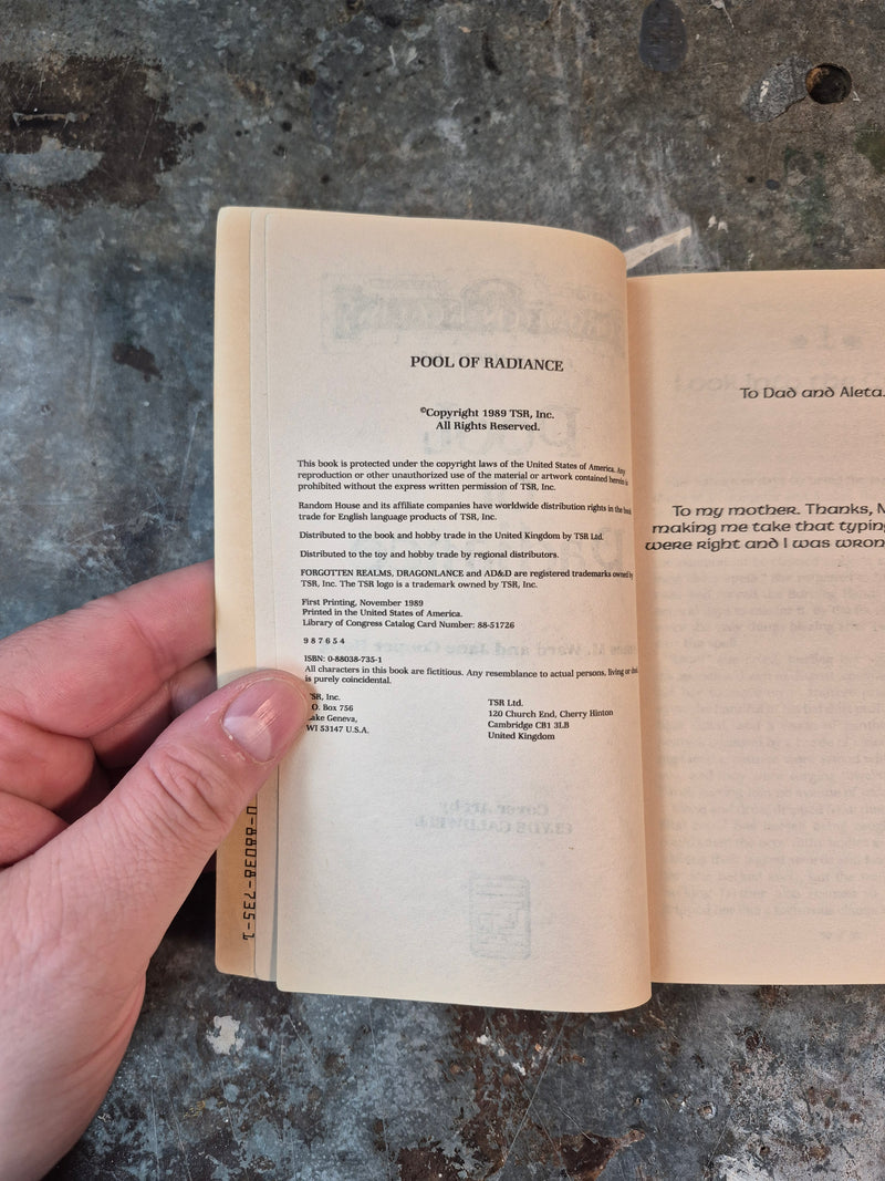 Forgotten Realms: Pool Of Radiance - James M. Ward & Jane Cooper Hong