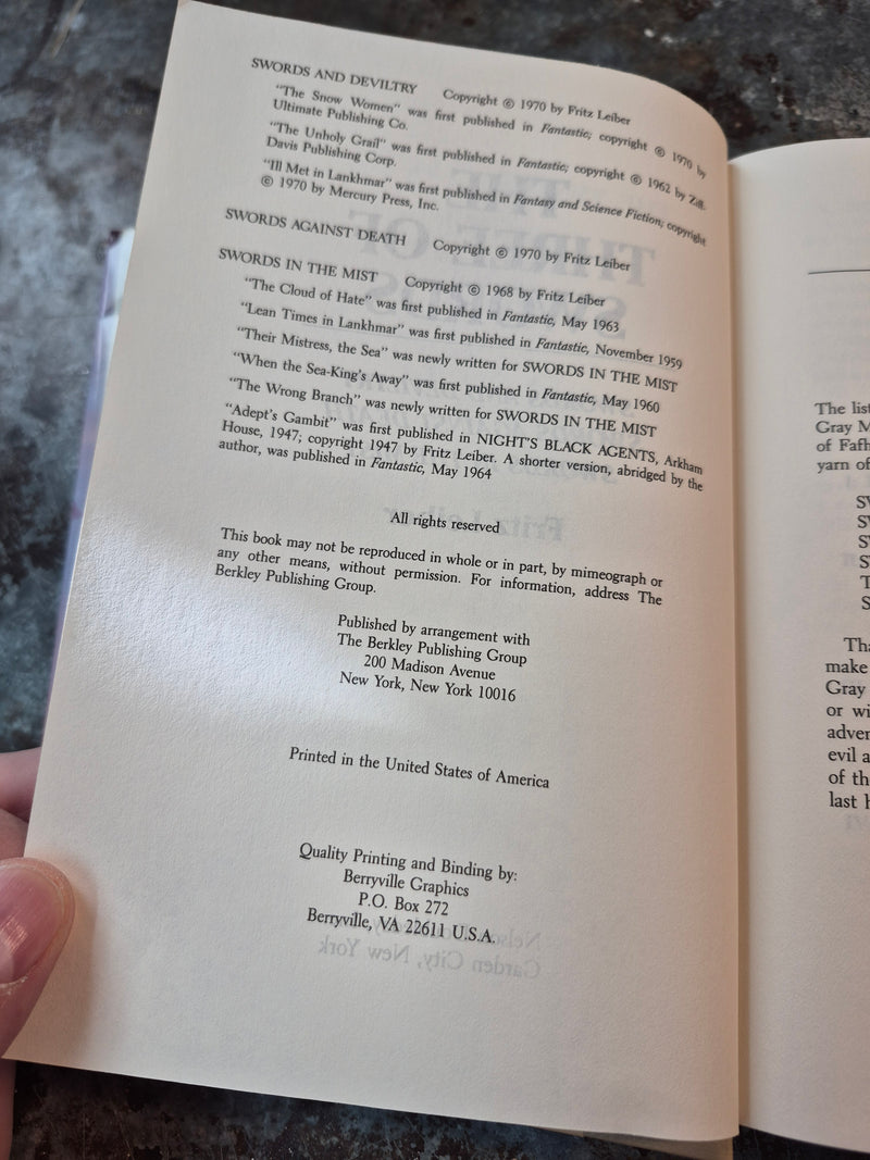 The Three Of Swords - Fritz Leiber