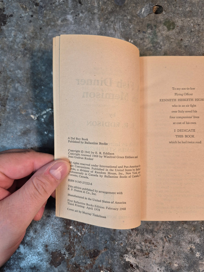 A Fish Dinner In Memison - E. R. Eddison