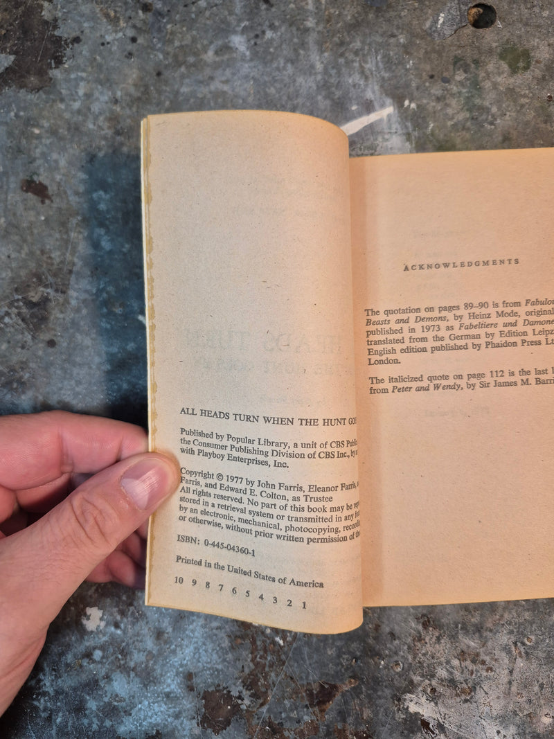 All Heads Turn When The Hunt Goes By - John Farris