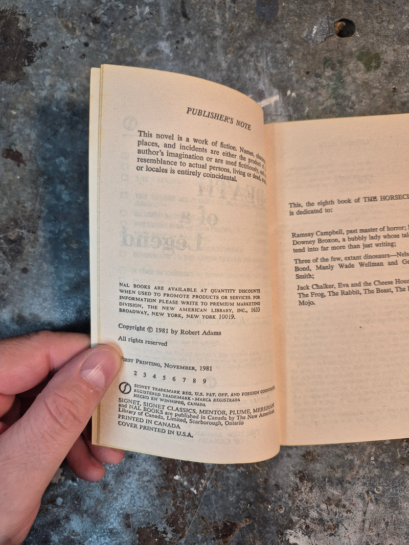 Horseclans: The Death Of A Legend - Robert Adams