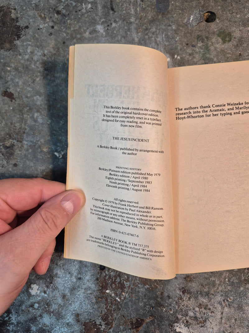 The Jesus Incident - Frank Herbert