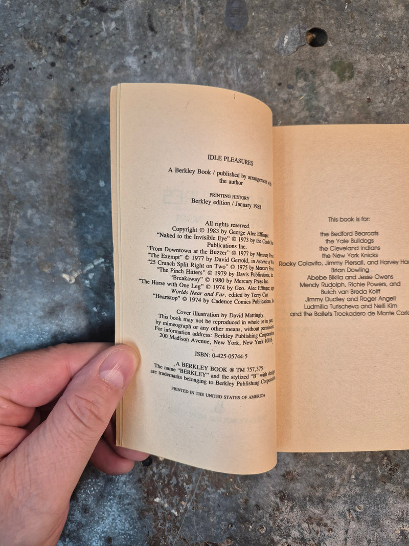 Idle Pleasures - George Alec Effinger